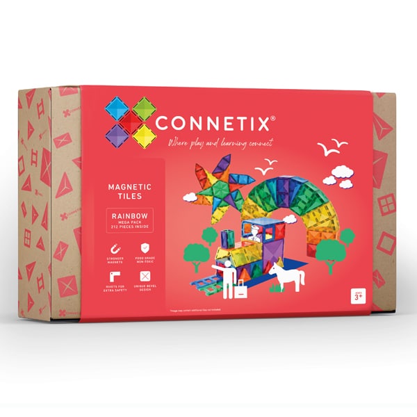 Connetix Magnetic Tiles - 212 pieces