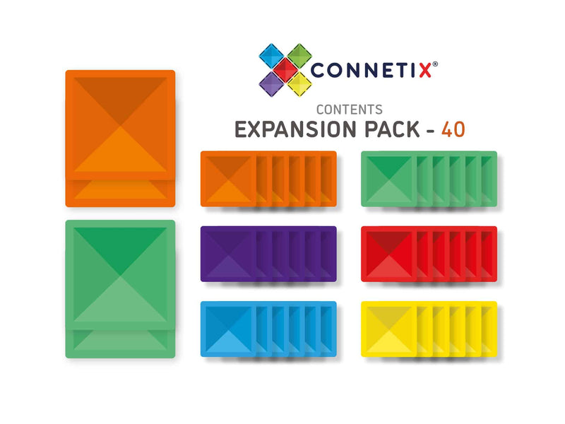 De Kinderwinkel Connetix Square Pack Rainbow