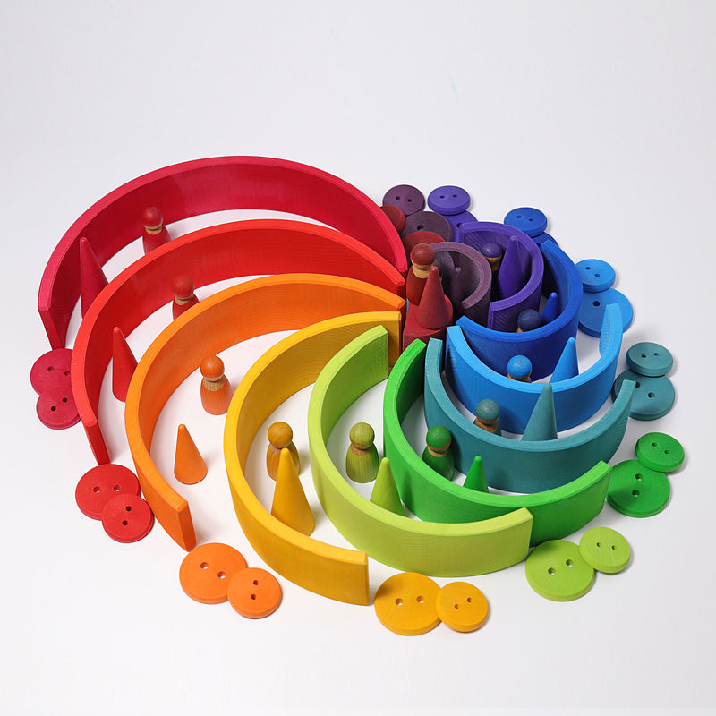 De De Kinderwinkel - Grimm's Houten Regenboog Rood